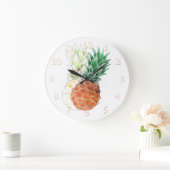 Ananas, waterverf. grote klok (Huis)