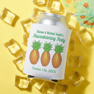 Ananas Welkom Open House Housewarming Party Blikjeskoeler