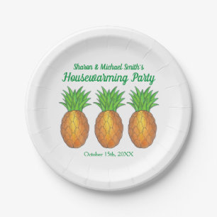 Ananas Welkom Open House Housewarming Party Papieren Bordje
