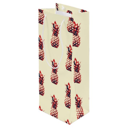ananas wijn cadeautas (Achterkant Gekanteld)