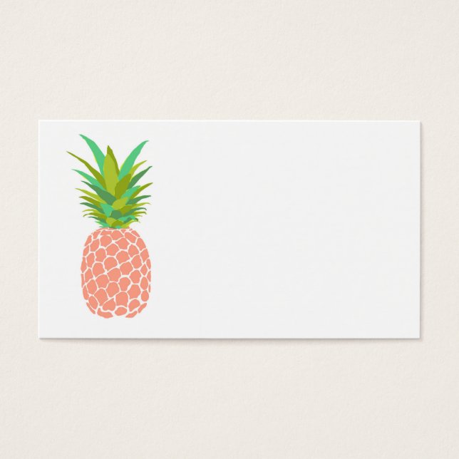 Ananas +Wit Visitekaartje (Voorkant)