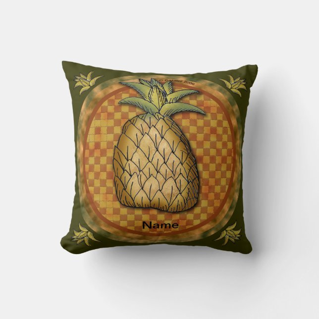 Ananas Worp Kussen (Voorkant)