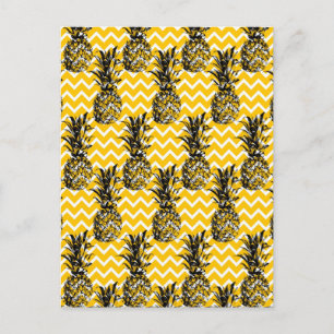 ananas Zigzags Briefkaart