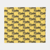 ananas Zigzags Fleece Deken (Voorkant (Horizontaal))