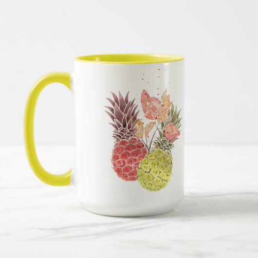 Ananas, zoet koppel. mok (Links)