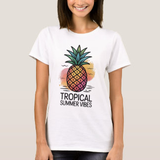 🍍 Ananas Zomer Vibes T-shirt | Tropisch Tee