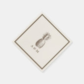  ananasbruiloft servet (Hoek)