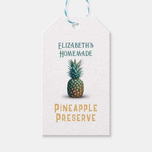 ananasconserven cadeaulabel (Voorkant)