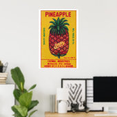 Ananasfruit - Matchbox Print - India Muurkunst (Thuiskantoor)