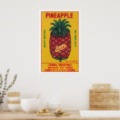 Ananasfruit - Matchbox Print - India Muurkunst (Keuken)