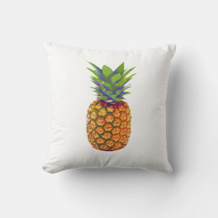 Ananasfruit op wit kussen