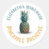 Ananasjam Ronde Sticker (Voorkant)