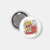 Ananasmagneet | Cute Tropische Koelkastmagneet Magneet (Voorkant / Achterkant)