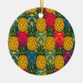 Ananaspatroon keramisch ornament