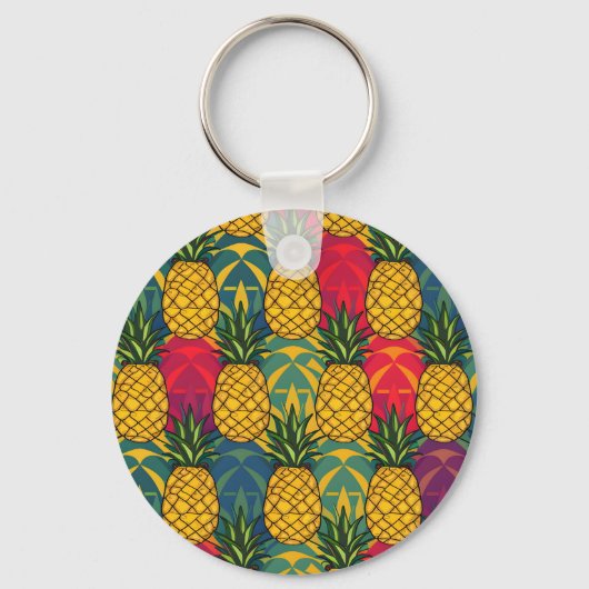 Ananaspatroon sleutelhanger (Voorkant)