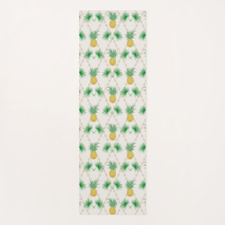 Ananassap palmbladeren retro ornamental prin yogamat