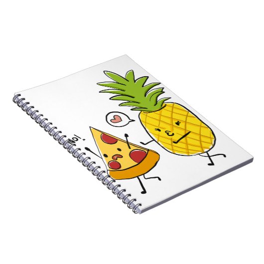 ananassap pizza notitieboek (Rechterzijde)