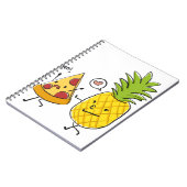 ananassap pizza notitieboek (Linkerzijde)