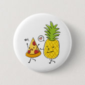 ananassap pizza ronde button 5,7 cm (Voorkant)