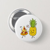 ananassap pizza ronde button 5,7 cm (Voorkant /achterkant)