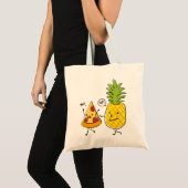 ananassap pizza tote bag (Voorkant (product))