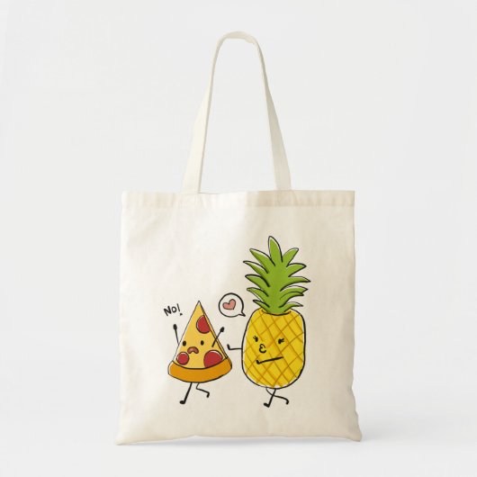 ananassap pizza tote bag (Voorkant)