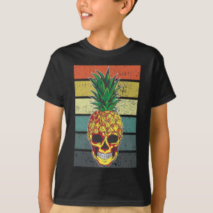 Ananasschedel Aloha Stranden Hawaïaanse Hawaï Skel T-shirt