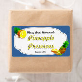 Ananasseideconservenetiketten Etiket (Insitu)