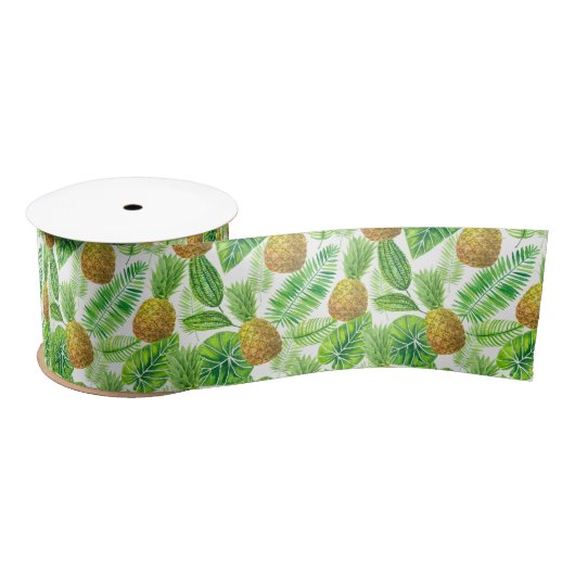 ananassen en tropische bladeren lint (Spoel)