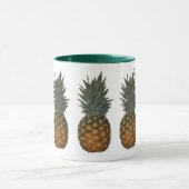 Ananassen in een Mok met rijen (Midden)