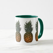 Ananassen in een Mok met rijen (Voorkant rechts)