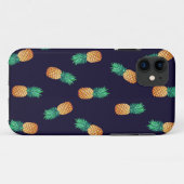 ananassen op de marine Case-Mate iPhone case (Achterkant (horizontaal))