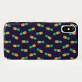 ananassen op de marine Case-Mate iPhone case (Achterkant (horizontaal))