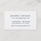 ananassen op de marine | Monogram Visitekaartje (Achterkant)