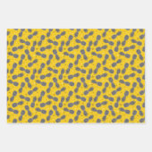 ananassen op goud inpakpapier vel (Voorkant 2)