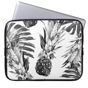 ananassen, tropische oerwoud bladeren. Mooie naai Laptop Sleeve
