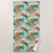 ananassen, zoet paar strandlaken (Voorkant)