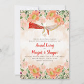 Anand Karaj invitation et cartes mariages Sikh (Devant)