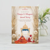 Anand Karaj invitations Digital Sikh Wedding cards (Debout devant)