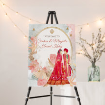 Anand Karaj Welkom Bord Sikh Huwelijks Borden