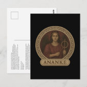 Ananke déesse de la nécessité Carte postale (Devant / Derrière)