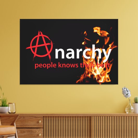 Anarchie Canvas Afdruk (Insitu (Woonkamer))