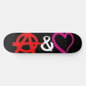 Anarchie en liefde skateboard (Horizontaal)