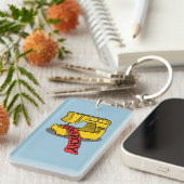 Anarchie Gele Naaimachine Sleutelhanger (Voorkant Rechts)