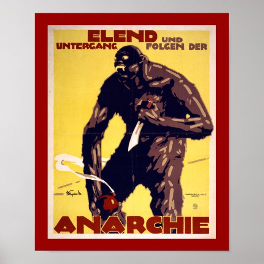 Anarchie - Poster allemand de la Première Guerre m (Devant)