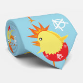 anarchie punk rock easter chick mens cravate (Roulé)
