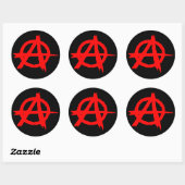 Anarchie Ronde Sticker (Vel)