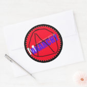 Anarchie Speelgoed Ronde Sticker (Envelop)