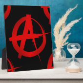 Anarchie symbool fotoplaat (Zijkant)