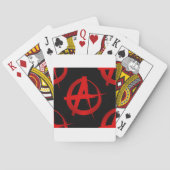 Anarchie symbool pokerkaarten (Achterkant)